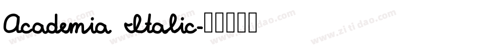 Academia Italic字体转换